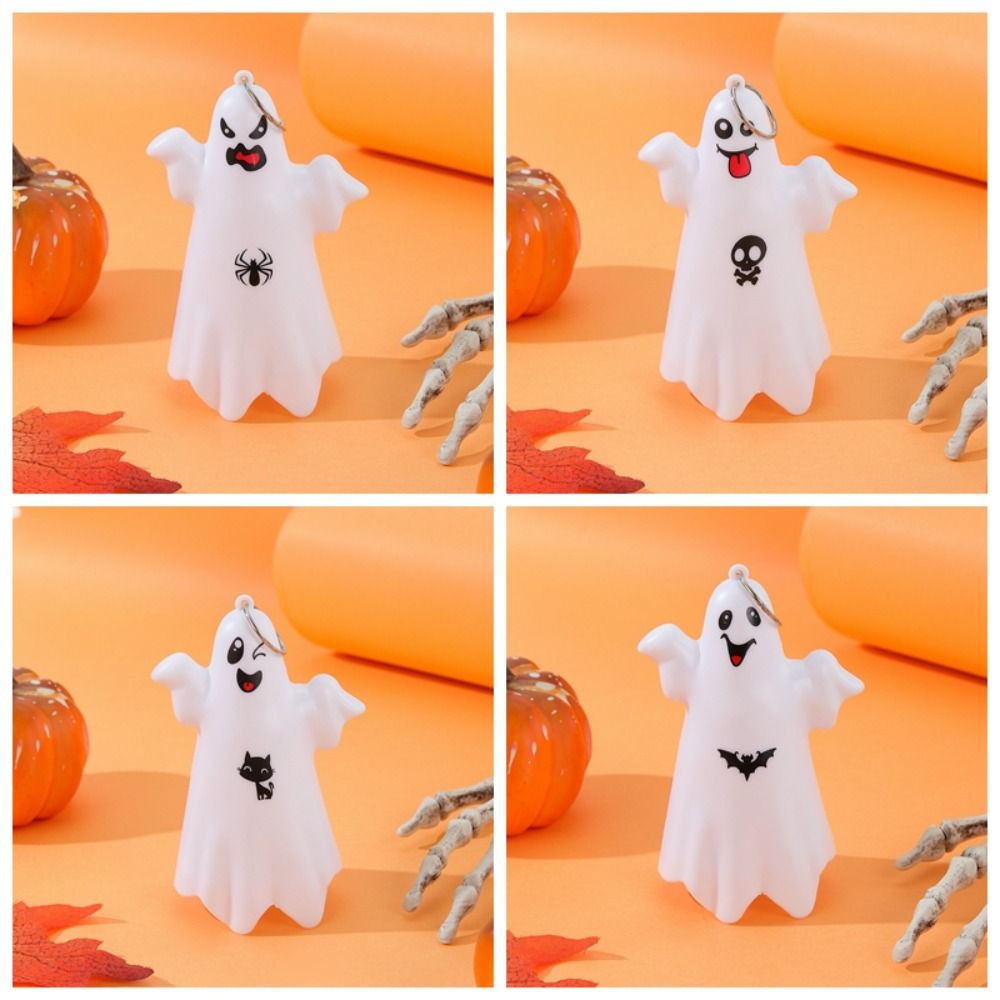 Party Supplies Plastic LED Halloween Lantern DIY Hanging Candle Light Portable Cute Night Lamp Gift. 