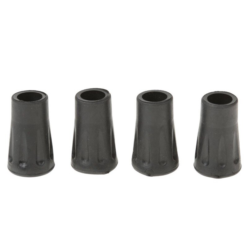 4 Pcs Replacement Ruer Tips End For Hiking Stick Walking Trekking