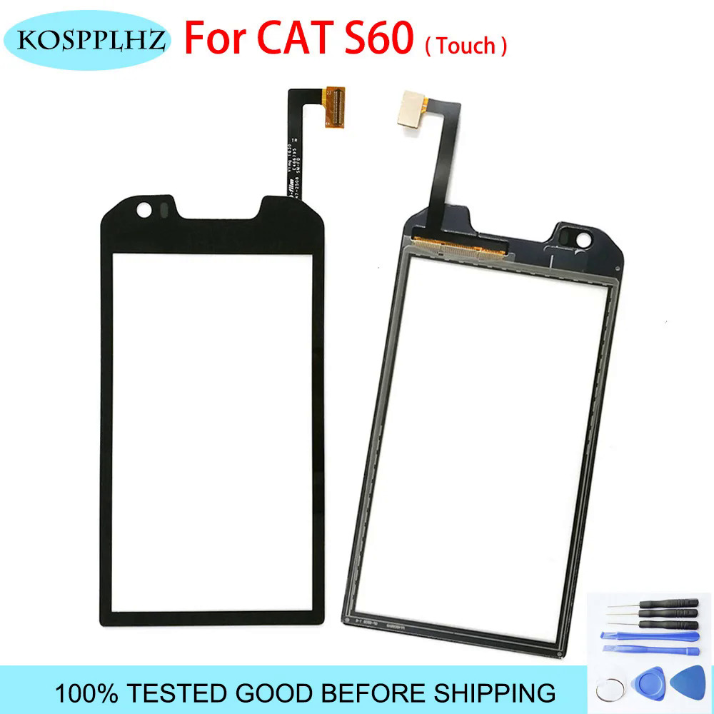 Kospplhz cảm ứng bảng điều chỉnh cho 4.7 "Caterpillar CAT S60 cảm biến màn hình cảm ứng hoàn hảo sửa chữa các bộ phận S 60 thay thế mà không cần LCD công c