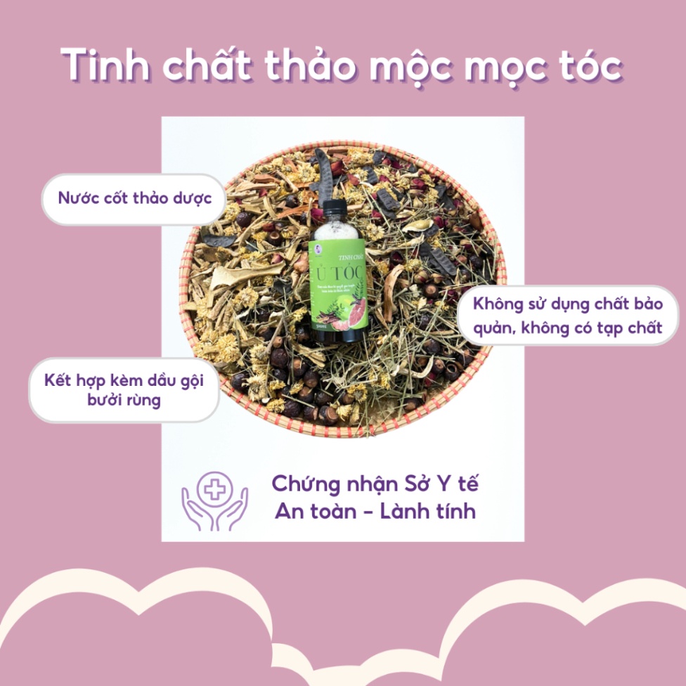 Tinh chất thảo mộc mọc tóc Mộc Nhan - Chai 500ml