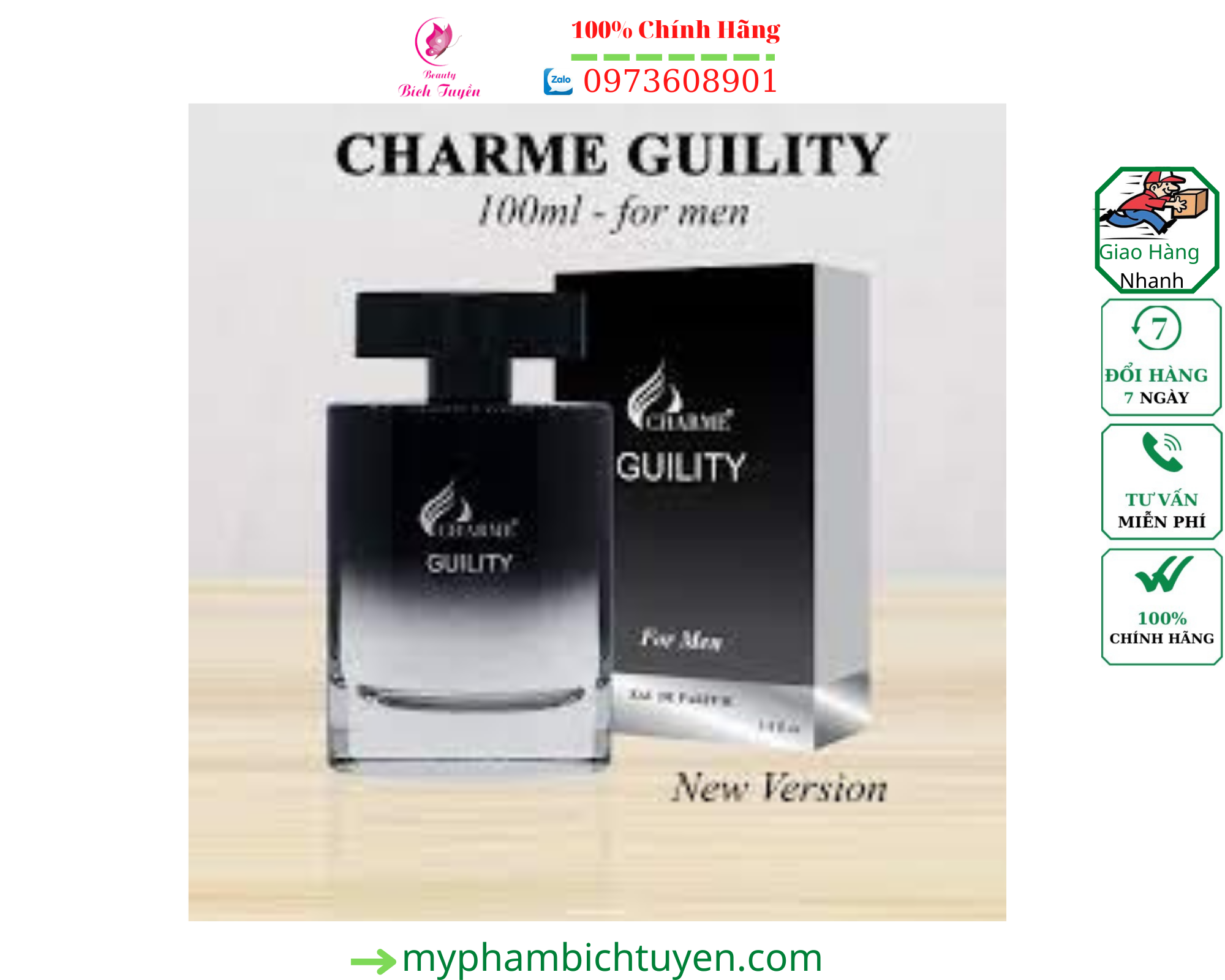 Nước hoa CHARME_Guility for men 100ml