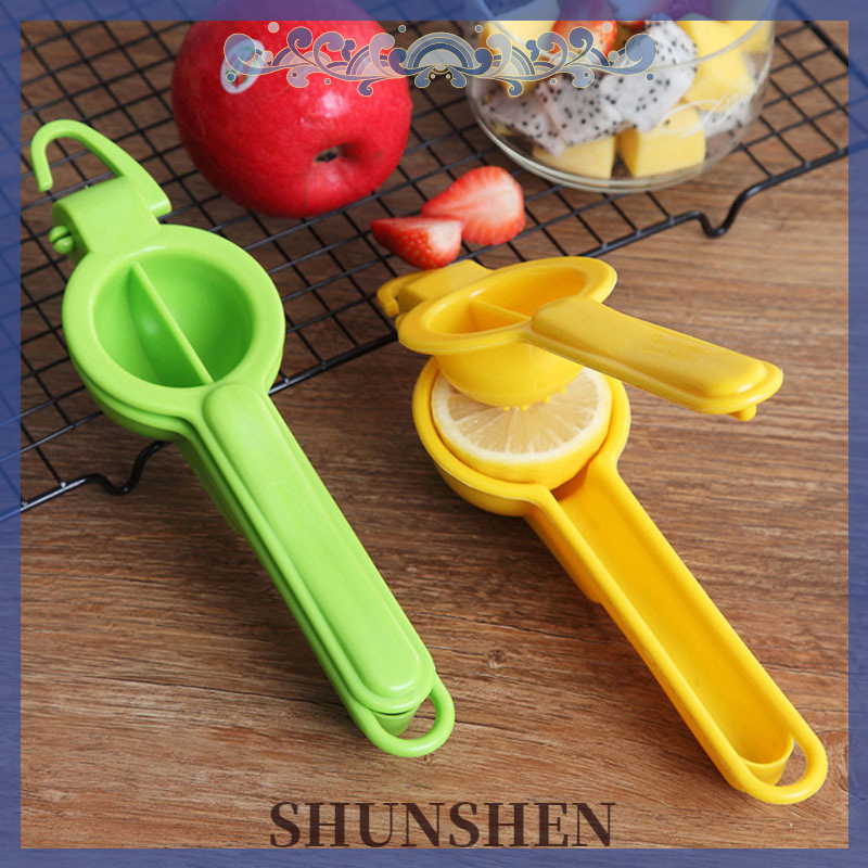 [SHUNSHEN] 1Pc Plastic Lemon Clip Kitchen Thickening Manual Fruit Juicer Mini Squeezer