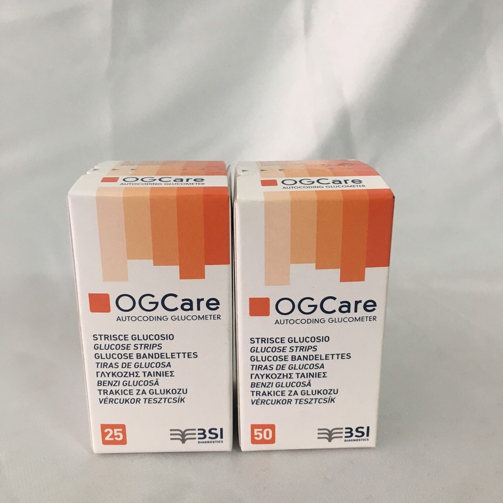 QUE THỬ ĐƯỜNG OG CARE HỘP 25 QUE