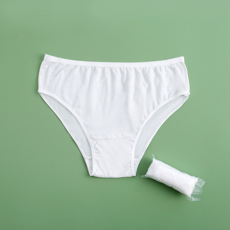 Soft Smooth Cotton Woman Disposable Panties Travel Underwear, Seluar Dalam  Pakai Buang Perempuan, 旅游一次性内裤