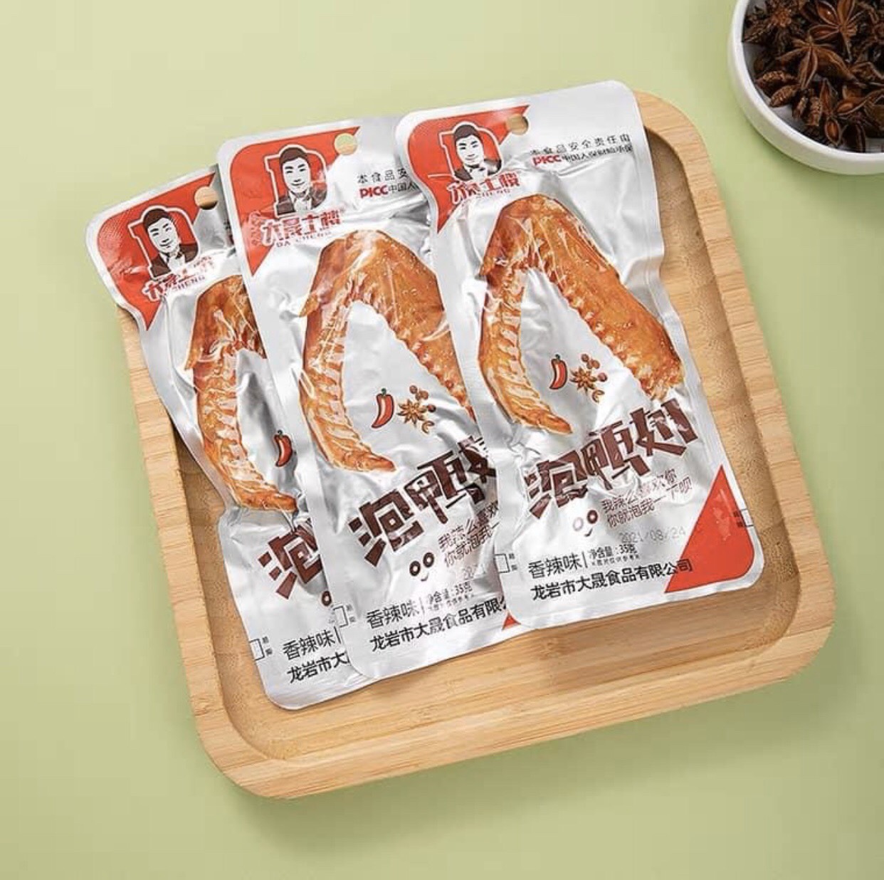 Combo 10 Cánh Vịt Cay Dacheng Màu Đỏ (cay)