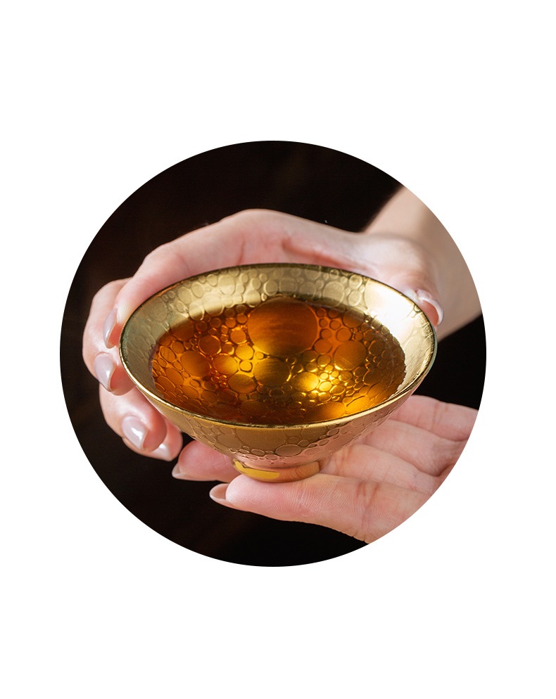 Chén Sứ Cảnh Đức dát vàng 24K (Sản phẩm cao cấp 75 ml)