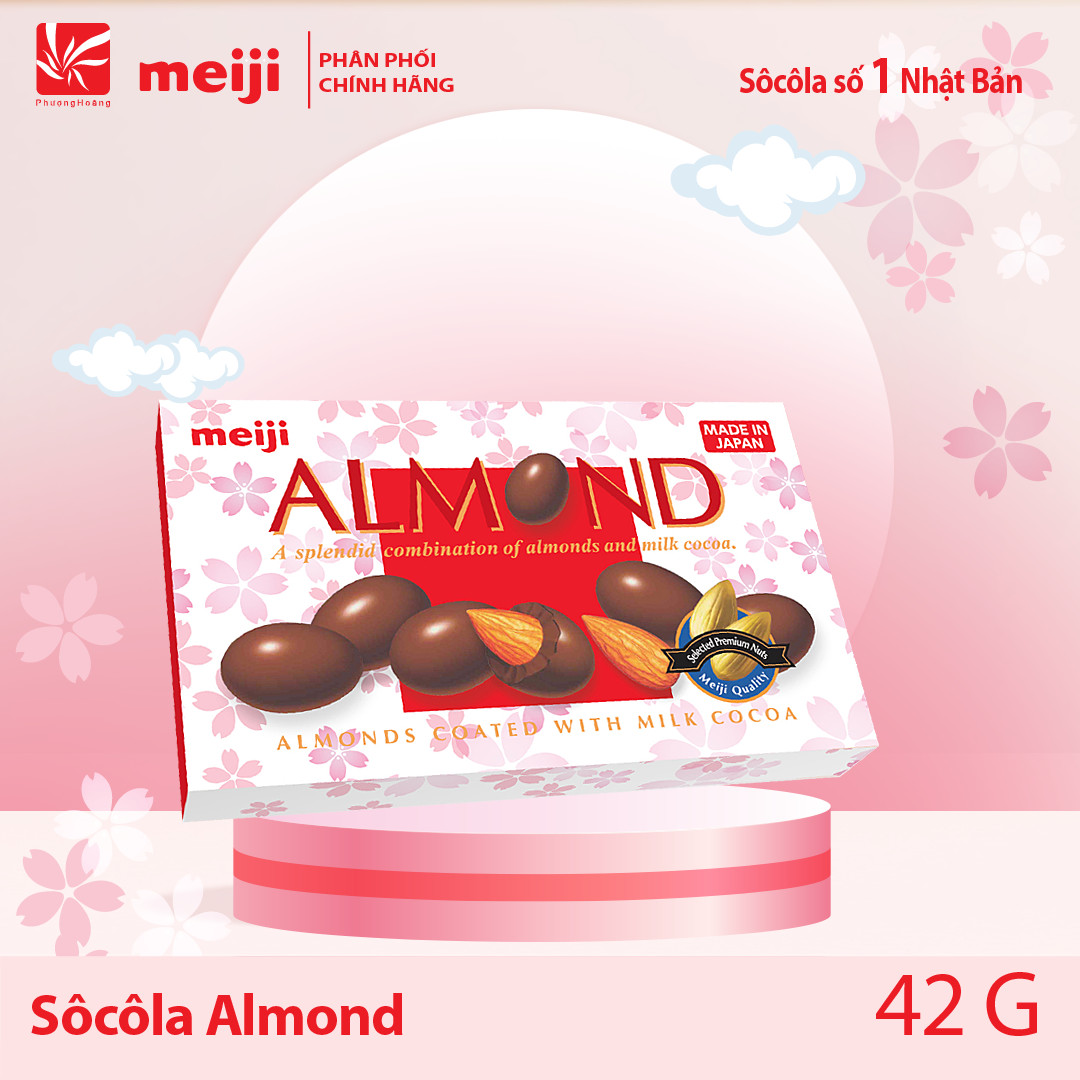 [ CHOCOLATE MEIJI ]  Almond hạt hạnh nhân 42g/79g Nhật Bản