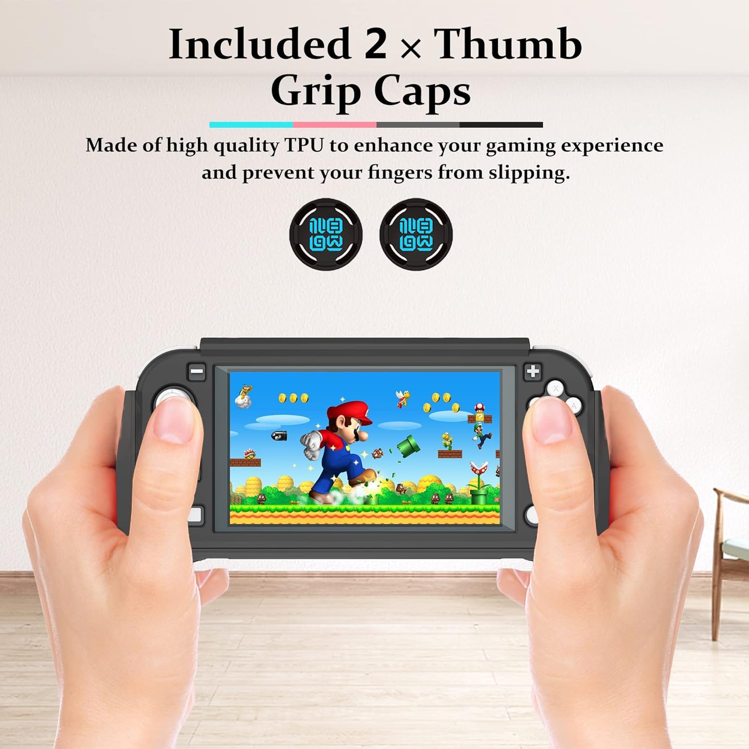 Cho bộ chuyển đổi Nintendo Lite trường hợp TPU bảo vệ gripcase và Cover quay lại cho Bộ chuyển đổi Nintendo Lite giao diện điều khiển nsl trường hợp