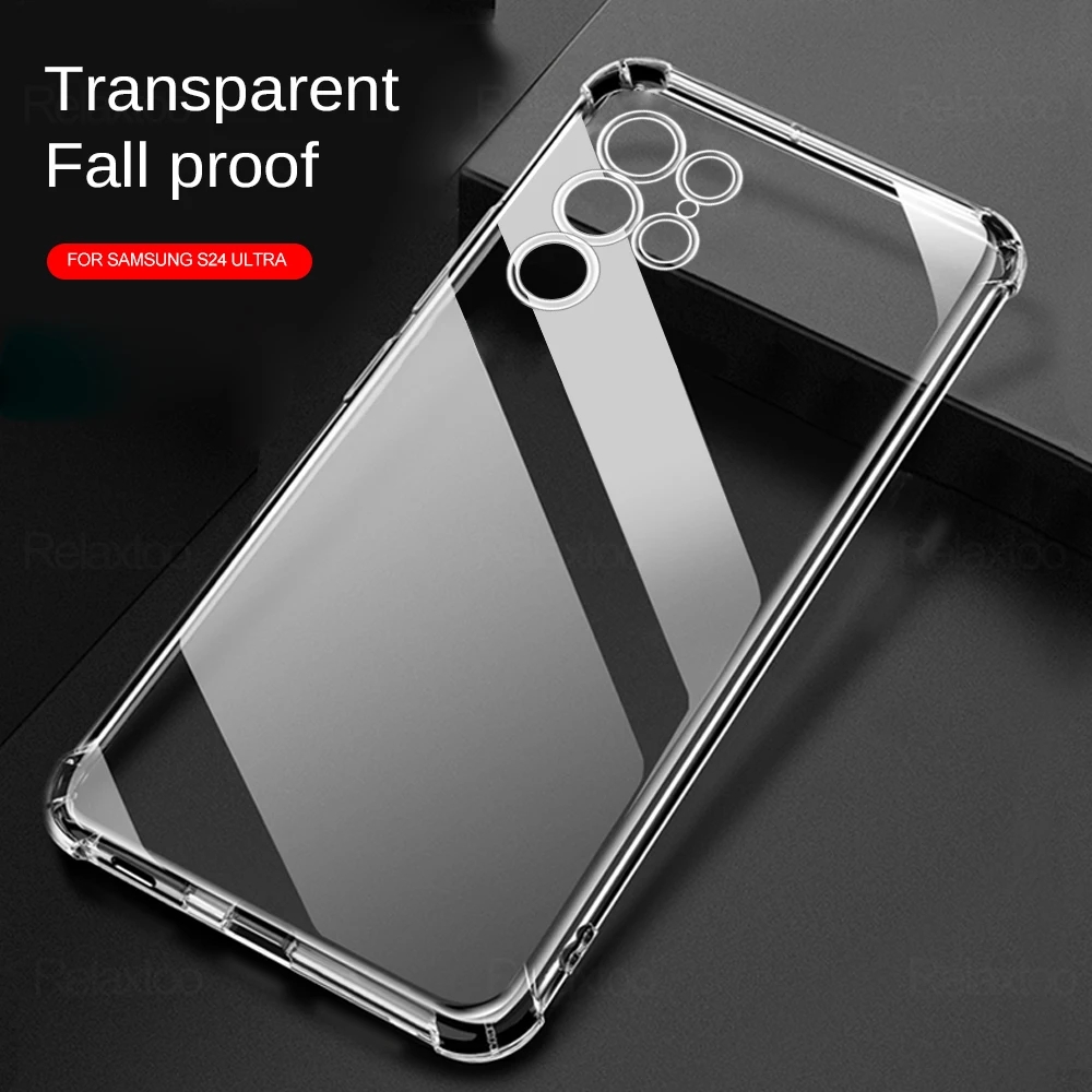 Vỏ điện thoại silicon chống sốc cho Samsung Galaxy S22 Ultra S22 S22 Plus 5G Clear Protection Case cho Samsung Galaxy S22 Ultra Ốp lưng