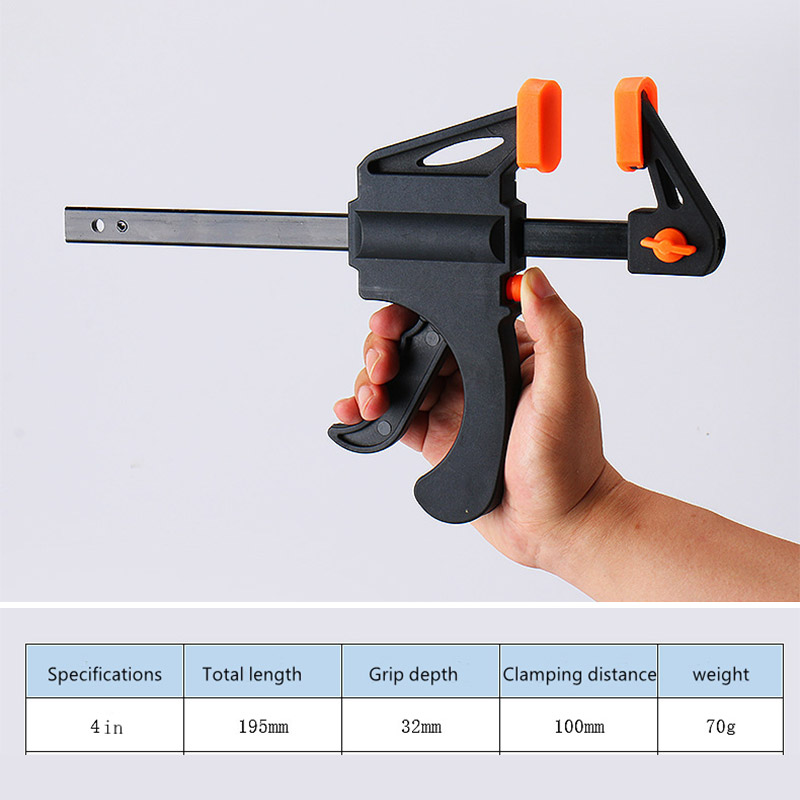 Nylon woodworking clip F clip mini multi-size woodworking powerful fixing tool A-line clip Carpenter's clamp