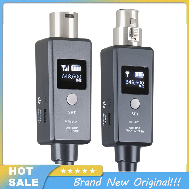 U3 Dynamic Microphone Wireless System PA System With Transmitter Receiver Plug-on Microphone Audio Mixer