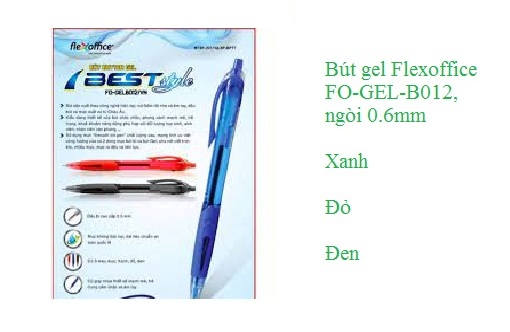 Bút gel Flexoffice FO-GEL-B012 0.6mm