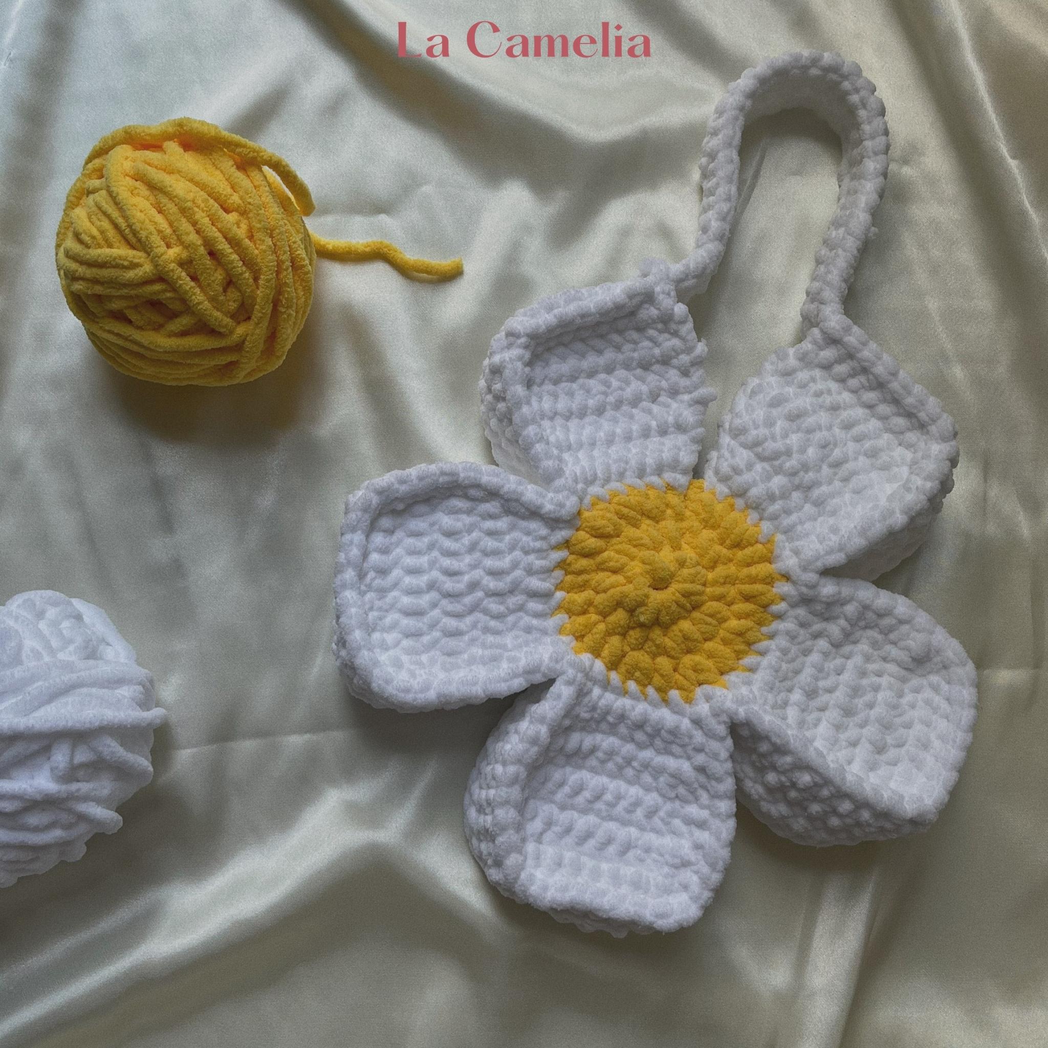 Túi len hoa cúc Daisy Crochet Bag