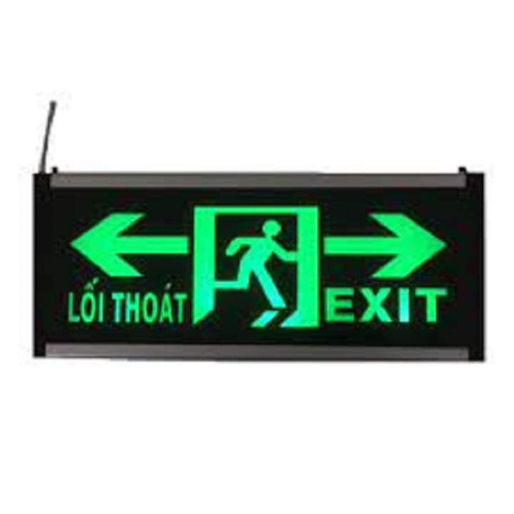 Đèn Exit thoát hiểm 2 mặt , Đèn chỉ dẫn lối thoát PCCC.