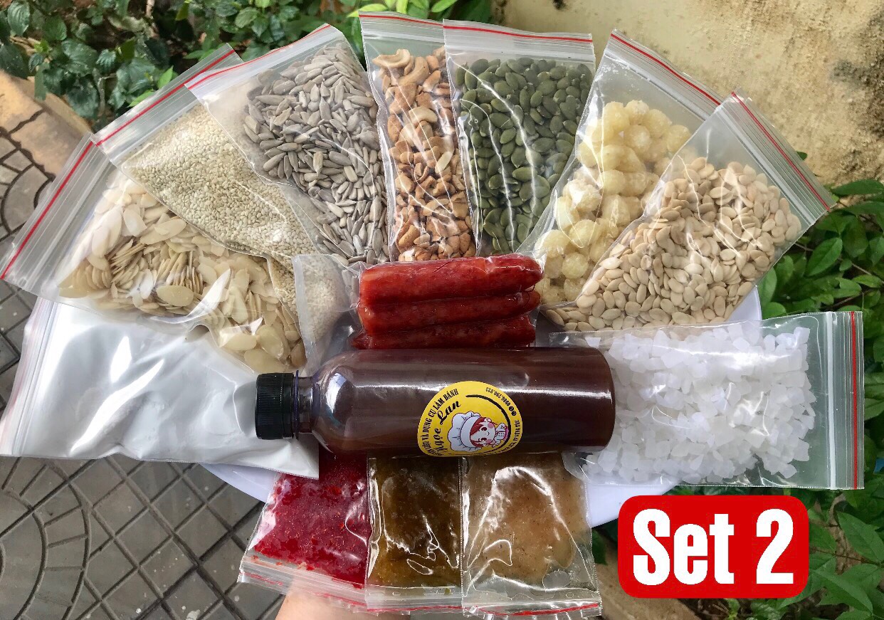 set làm bánh trung thu thập cẩm