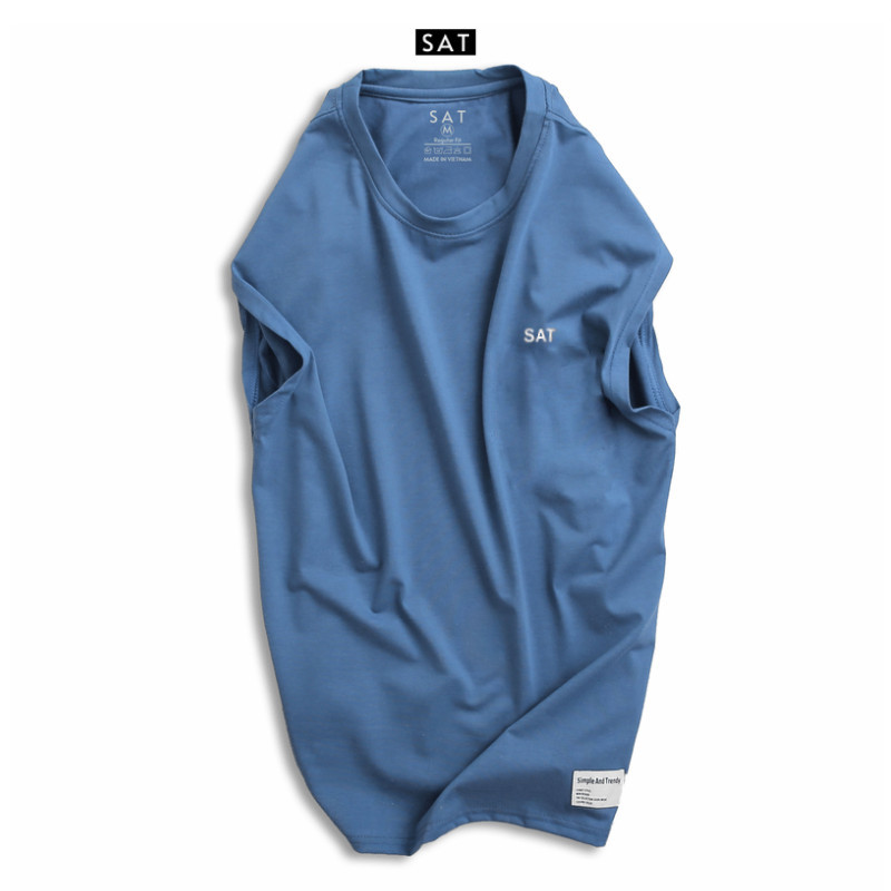 [HCM]Áo Tank Top Trơn SAT Đen Cao Cấp - SAT