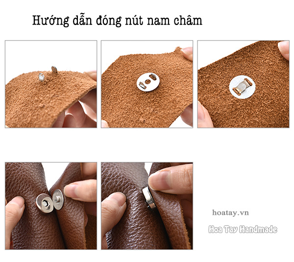 Nút Hít - Nút Nam Châm Loại Mỏng Siêu Chắc BA091 - Hoa Tay Handmade