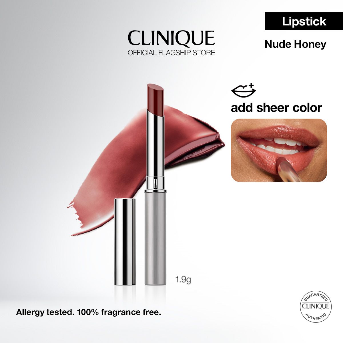 Clinique Almost Lipstick 1.9g | Sheer Balm [Best Seller], Black