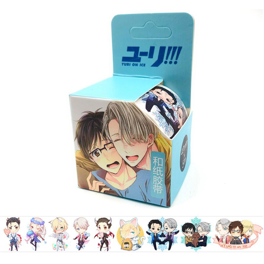 %E3%80%90EleganceEssence%E3%80%91Anime%20Yuri%20on%20Ice%20Cosplay%20Washi%20Tape%20Yuri%20Katsuki%20Plisetsky%20Cartoon%20Stickers%20Collection%20Book%20Sticker%20Label%20Masking%20Tape%20-%20Image%204
