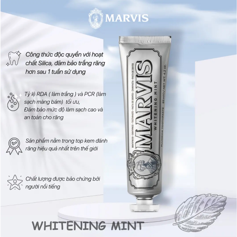 Kem Đánh Răng Marvis Toothpaste - trắng răng và thơm miệng nhập khẩu từ Ý