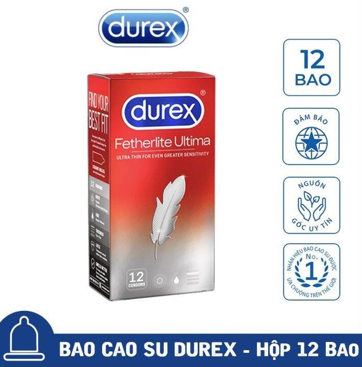 Bao cao su durex fetherlite ultima siêu mỏng 12c che tên sản phẩm