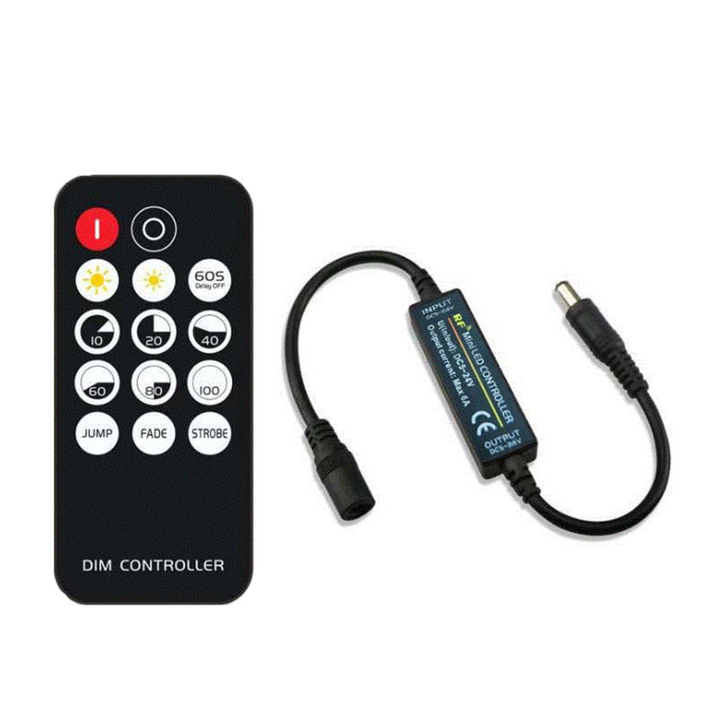 Mini%203/9/11/14keys%20Rf%20Wireless%20Remote%20Led%20Dimmer%20Controller%20For%202835%203014%205050%205730%20Single%20Color%20Cct%20Rgb%20Strip%20Dc5-24v%20-%20Image%205