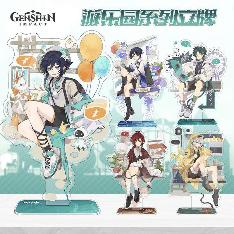 Anime Genshin Impacto Anjo Suporte Modelo Placa Mesa Decoração Xiao  Shikanoin Heizou Venti Kazuha Scaramouche Standee