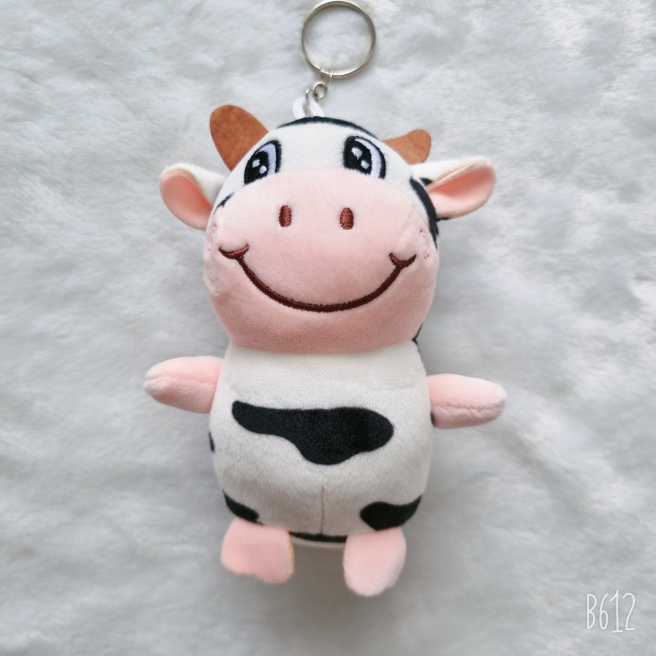 Móc khoá gấu bông con bò sữa dễ thương (15cm)