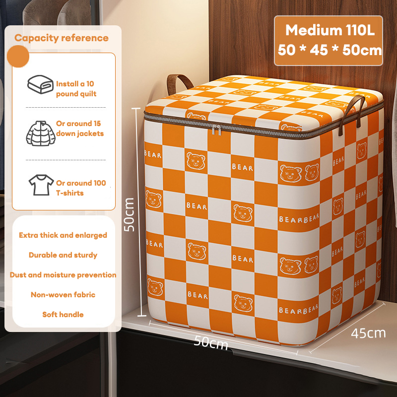 Quilt storage bag Large capacity seasonal clothing moving bag waterproof moisture-proof wardrobe storage box