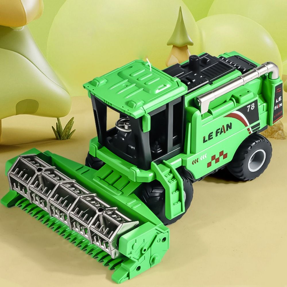 Toy Rice Harvester Funny Harvester Simulation Farm Harvester Toy Crane Tractor Toy Kids ...