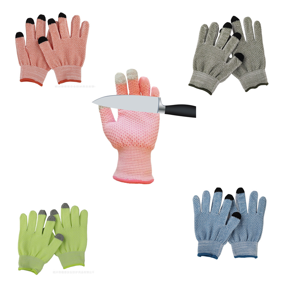 AR HPPE Cut Resistant Gloves Food Grade Uniform Size Wood Carving