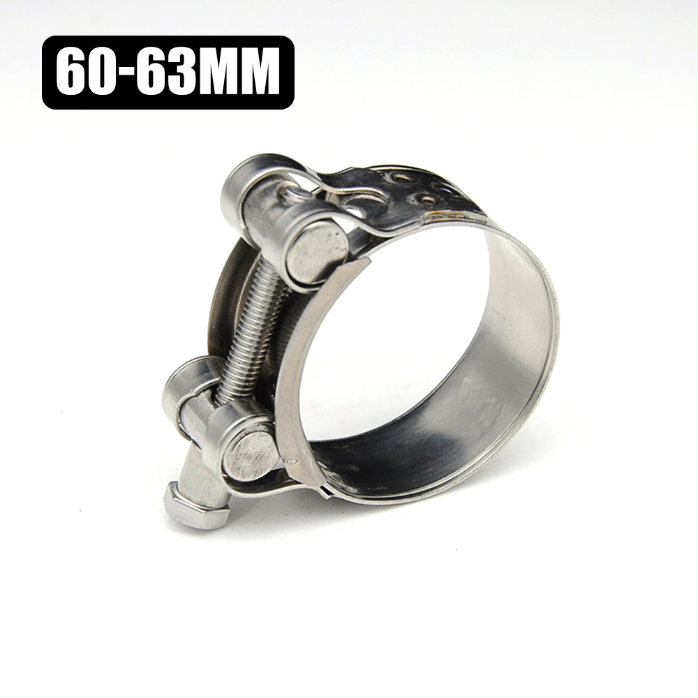 Stainless Steel High Pressure Hose Clamp Clip Adjustable Single Head Bolt Motor Exhaust Intercooler Engine Turbo Radiator