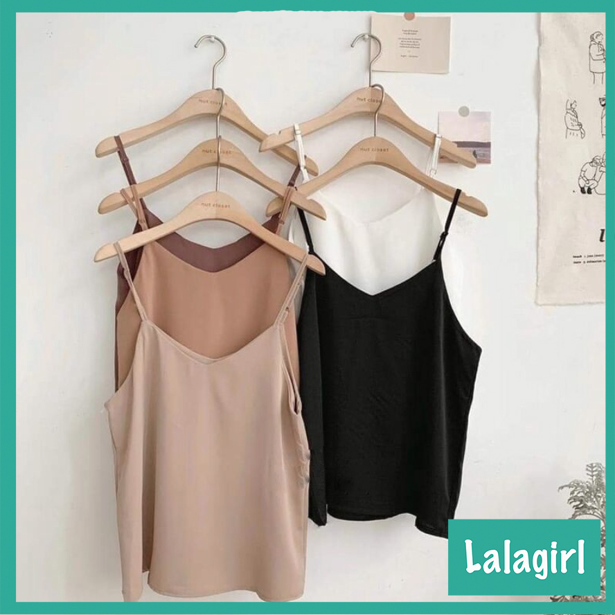 Áo 2 Dây Đũi Lụa Nhiều Màu Siêu Hot Form Rộng [ADL]