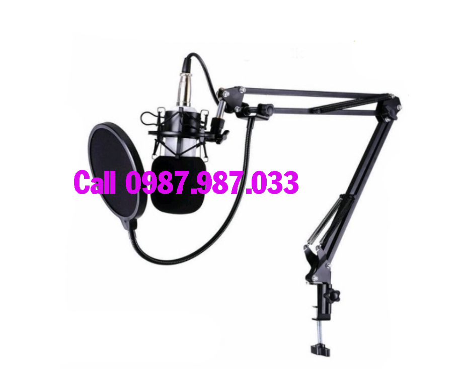Chân micro kẹp bàn, chân treo micro by-35