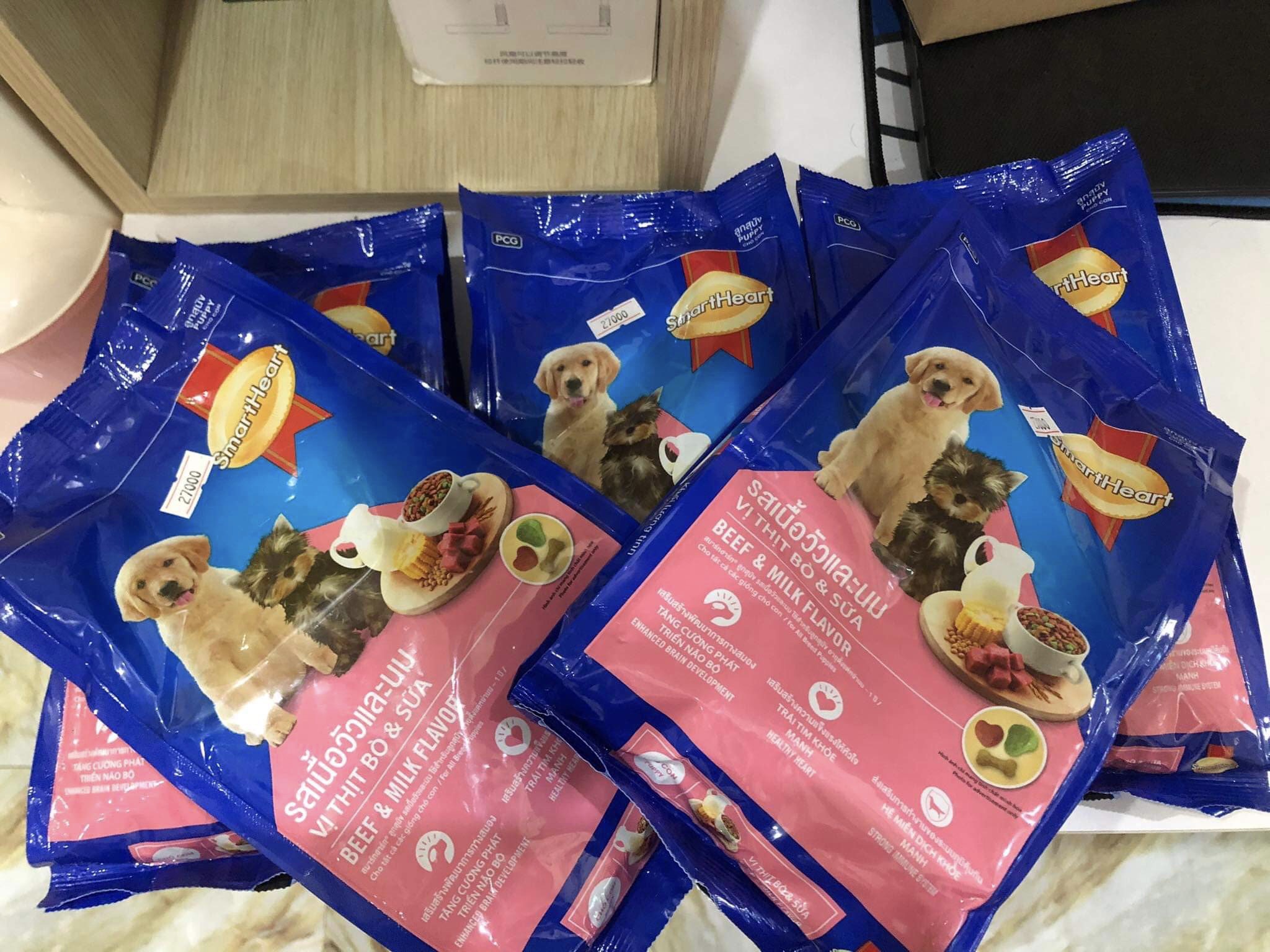 [HCM] Thức ăn hạt Smartheart Puppy gói 400g