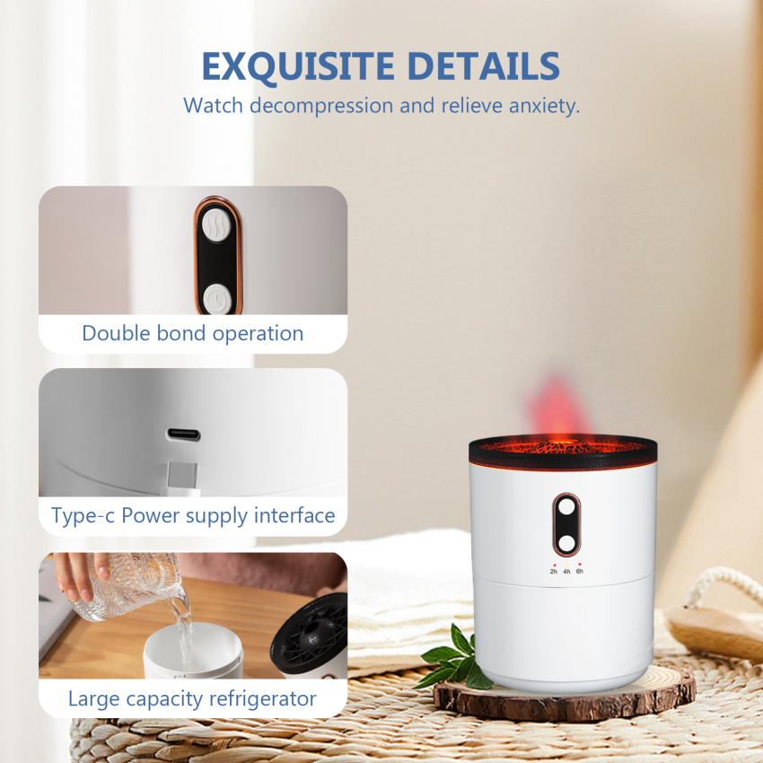 LINTRO - Waterless Portable Essential Oil Diffuser, Rechargeable USB Type-C, Aromatherapy 100% Pure Essential Oil Nebulising Diffuser For Car, Office, Bedroom,Spa