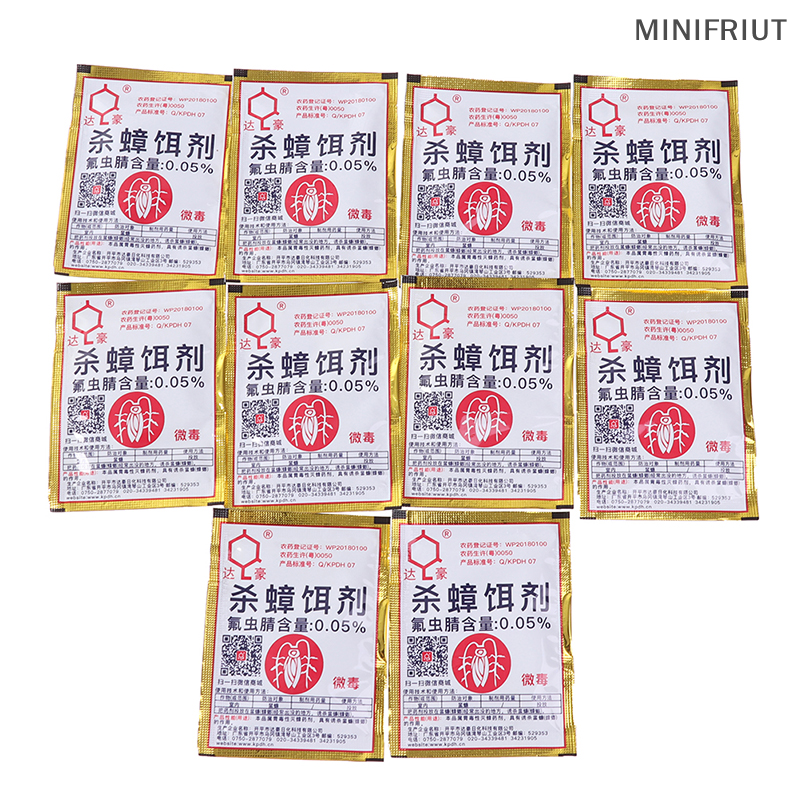 🌸[ low price sale ] 10 Túi mồi diệt côn trùng mồi bột gián bẫy bẫy gián