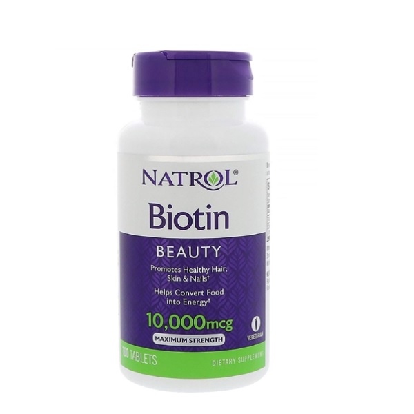 Viên uống mọc tóc Natrol Biotin hộp 100 viên