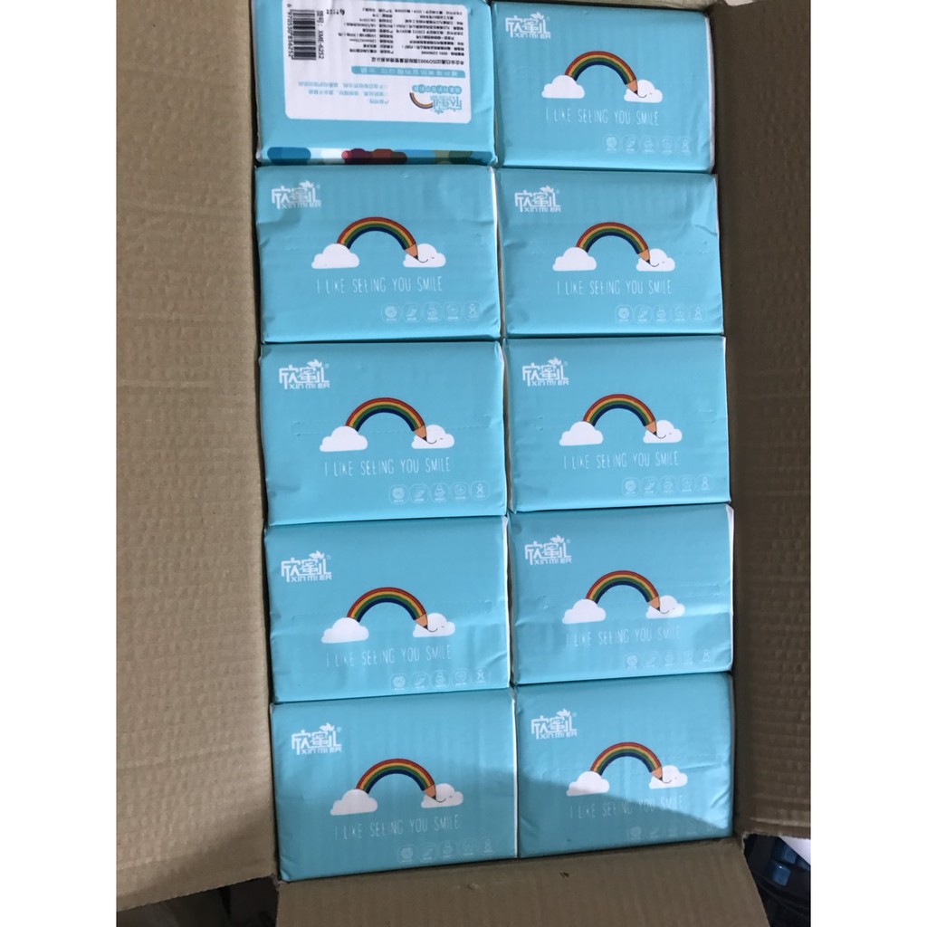 [FREE SHIP] 1 THÙNG ( 30 GÓI) GIẤY ĂN CẦU VỒNG CAO CẤP XINMIE
