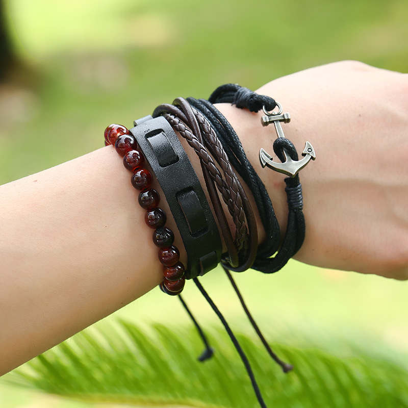 Vòng tay nhiều lớp - Set 4 vòng cá tính