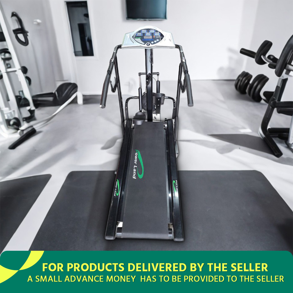 4-In-1 Manual Treadmill With Stepper High Quality and Strong Steel Frame - Gym Equipment