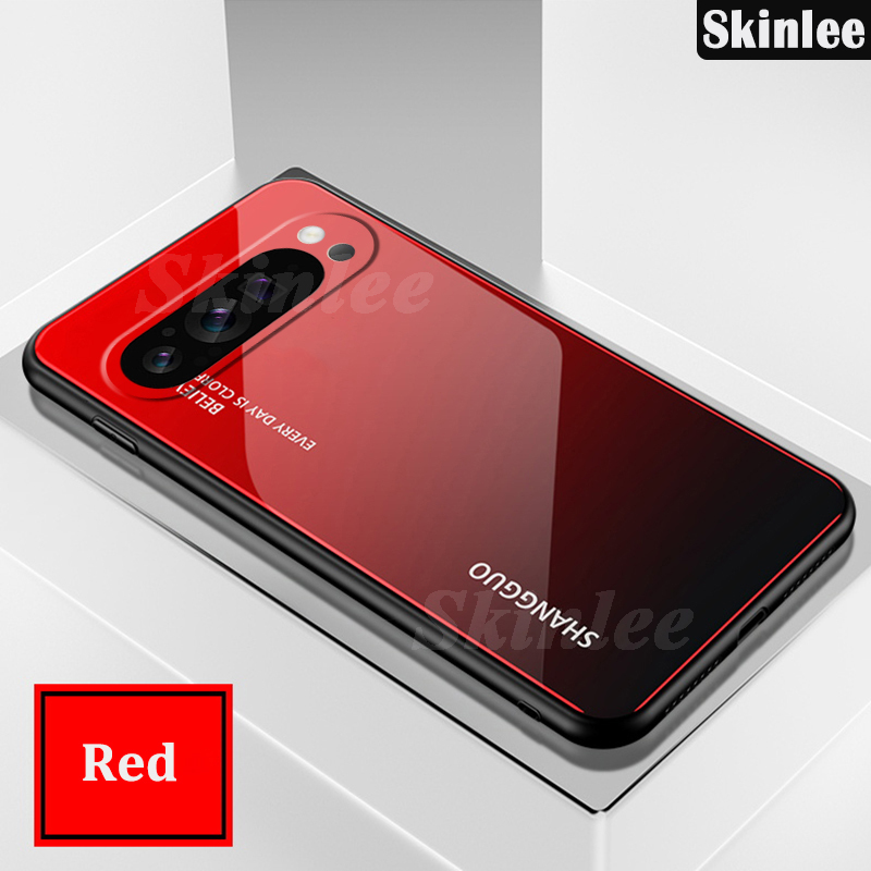 Phone case For Google Pixel 9 9 Pro Back cover Gradient Tempered Glass Protector Mirror Hard Cover For Google Pixel 9 Pro XL Cover cases.