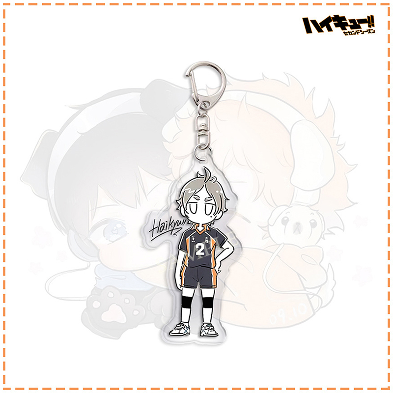 Cartoon Anime Haikyuu!! Acrylic Keychain Cute Backpack Hanging Decoration QUANYIN. 
