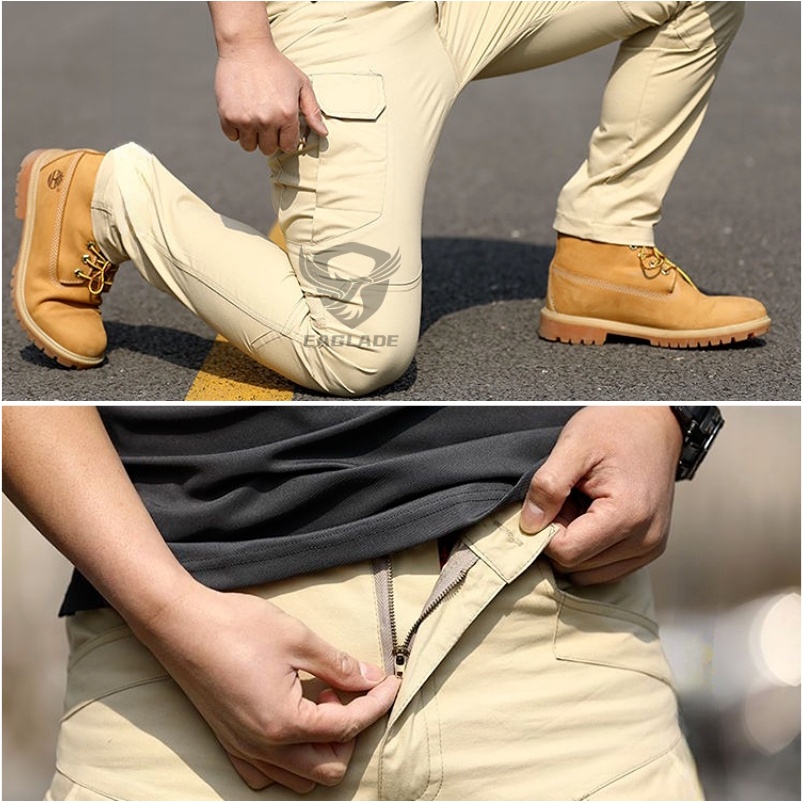 Eaglade Tactical Cargo Pants Men 3 Multi Pockets Slim Fit Stretchable IX7