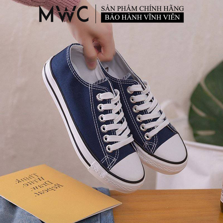 Giày Thể Thao Vải MWC Siêu Nhẹ Đế Bằng Năng Động Cá Tính Nhiều Màu Sắc NUTT- 0167