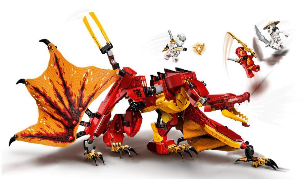 【Official】 LEGO 71753 Ninjago Fire Dragon Attack 563pcs 8+