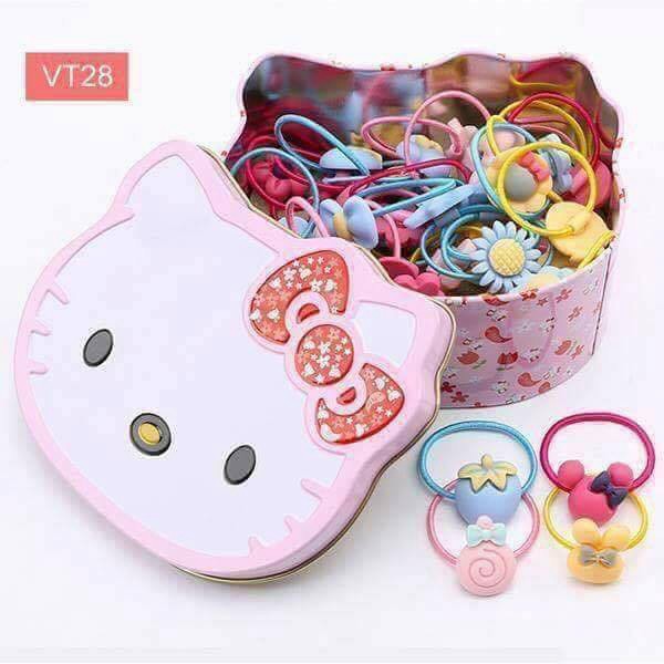Dây Buộc Tóc Hộp Nơ Cột Tóc Kitty Ngộ Nghĩnh Cho Bé