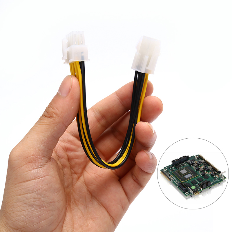 4-Pin to 8-Pin ATX Motherboard CPU Power Supply Adapter Converter Cable.