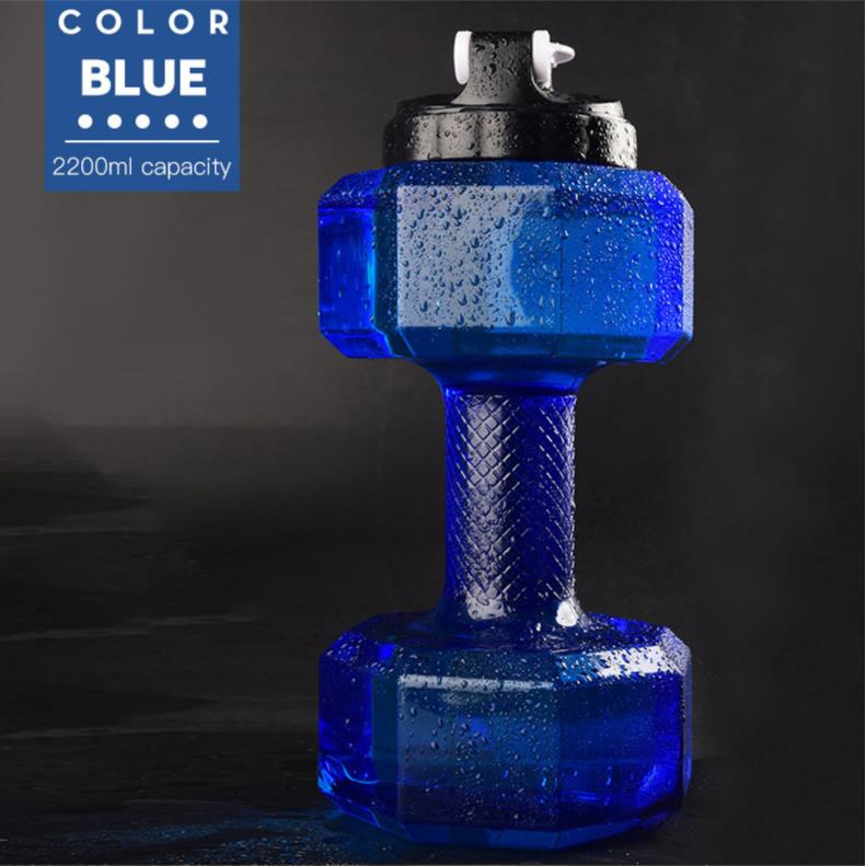 Creative dumbbell fitness kettle waterfilled dumbbell water cup