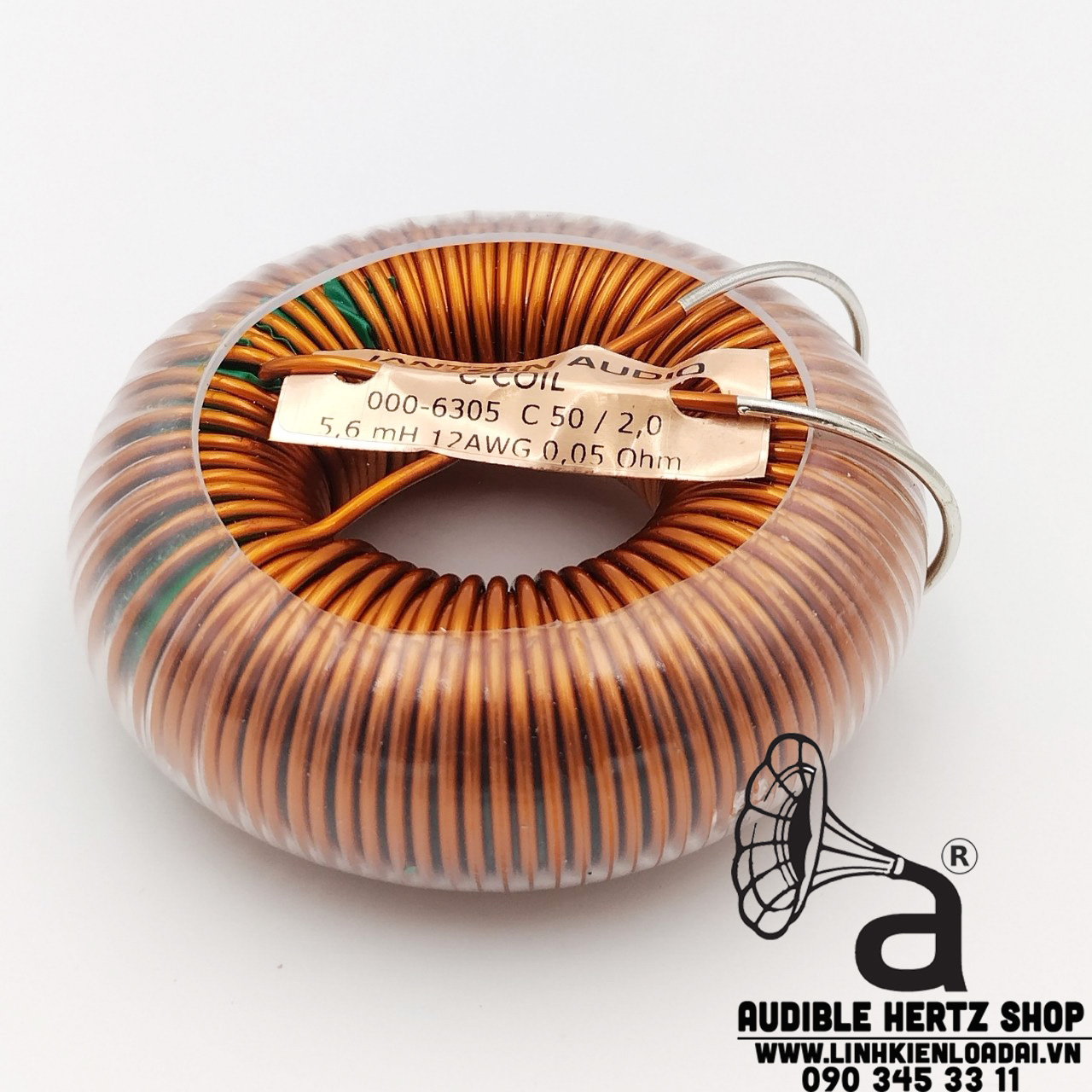 Cuộn cảm 5.6mH Jantzen C-Coil DCR 0.05 OHM dây 2mm